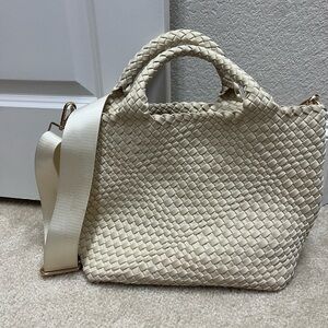 Ah-dorned Woven Lily Crossbody Bag